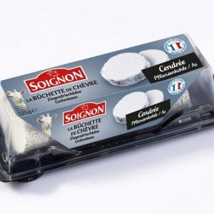 Branza de capra cu cenusa Soignon 125g